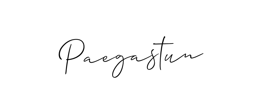 How to make Paegastun signature? Allison_Script is a professional autograph style. Create handwritten signature for Paegastun name. Paegastun signature style 2 images and pictures png