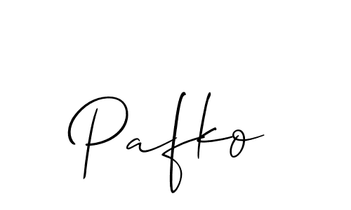 How to make Pafko signature? Allison_Script is a professional autograph style. Create handwritten signature for Pafko name. Pafko signature style 2 images and pictures png