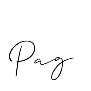 It looks lik you need a new signature style for name Pag. Design unique handwritten (Allison_Script) signature with our free signature maker in just a few clicks. Pag signature style 2 images and pictures png