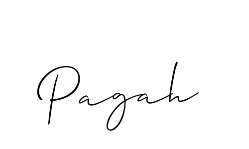 How to make Pagah signature? Allison_Script is a professional autograph style. Create handwritten signature for Pagah name. Pagah signature style 2 images and pictures png