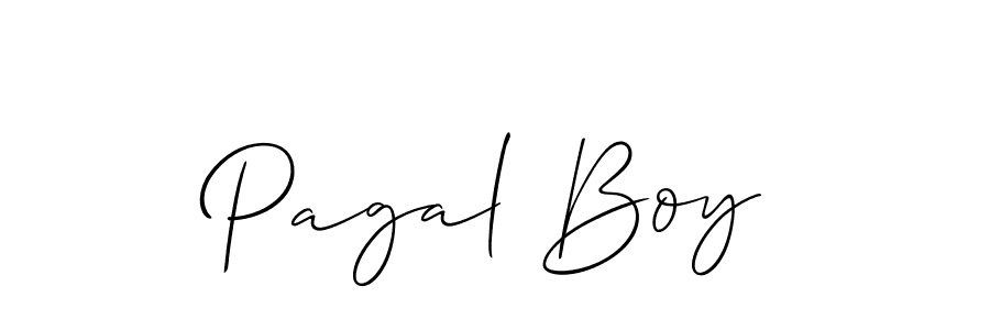 The best way (Allison_Script) to make a short signature is to pick only two or three words in your name. The name Pagal Boy include a total of six letters. For converting this name. Pagal Boy signature style 2 images and pictures png