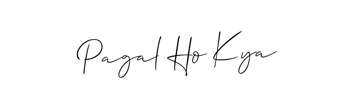 How to make Pagal Ho Kya signature? Allison_Script is a professional autograph style. Create handwritten signature for Pagal Ho Kya name. Pagal Ho Kya signature style 2 images and pictures png