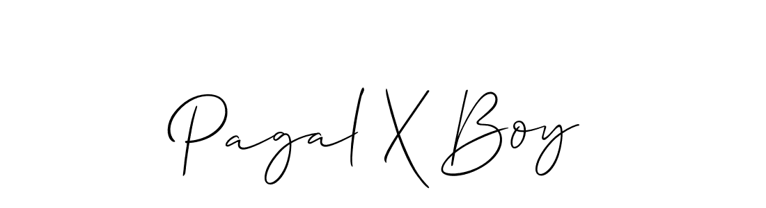 How to make Pagal X Boy name signature. Use Allison_Script style for creating short signs online. This is the latest handwritten sign. Pagal X Boy signature style 2 images and pictures png