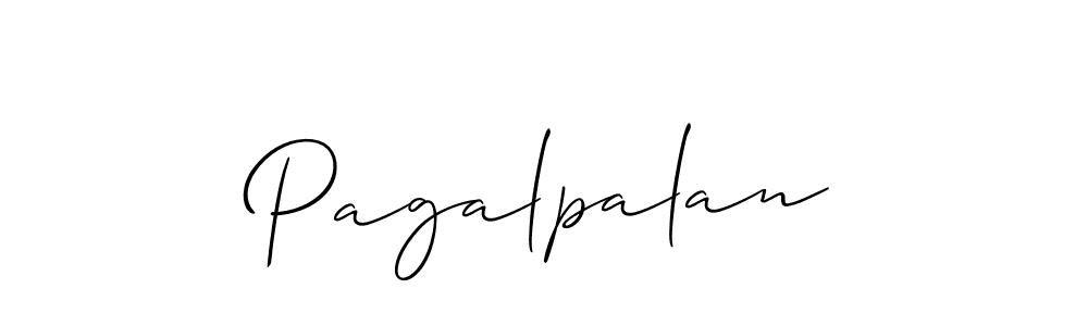 It looks lik you need a new signature style for name Pagalpalan. Design unique handwritten (Allison_Script) signature with our free signature maker in just a few clicks. Pagalpalan signature style 2 images and pictures png