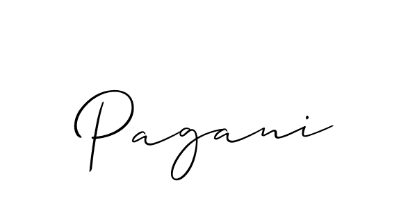 Also we have Pagani name is the best signature style. Create professional handwritten signature collection using Allison_Script autograph style. Pagani signature style 2 images and pictures png