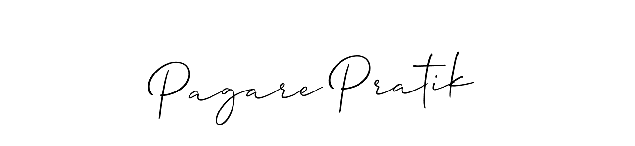 You should practise on your own different ways (Allison_Script) to write your name (Pagare Pratik) in signature. don't let someone else do it for you. Pagare Pratik signature style 2 images and pictures png