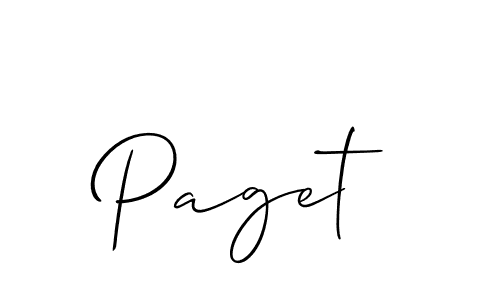 Paget stylish signature style. Best Handwritten Sign (Allison_Script) for my name. Handwritten Signature Collection Ideas for my name Paget. Paget signature style 2 images and pictures png