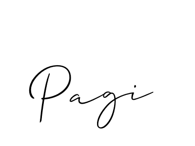 The best way (Allison_Script) to make a short signature is to pick only two or three words in your name. The name Pagi include a total of six letters. For converting this name. Pagi signature style 2 images and pictures png