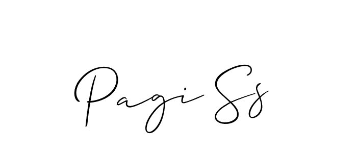 Allison_Script is a professional signature style that is perfect for those who want to add a touch of class to their signature. It is also a great choice for those who want to make their signature more unique. Get Pagi Ss name to fancy signature for free. Pagi Ss signature style 2 images and pictures png