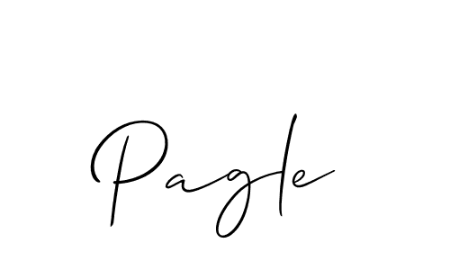 Create a beautiful signature design for name Pagle. With this signature (Allison_Script) fonts, you can make a handwritten signature for free. Pagle signature style 2 images and pictures png