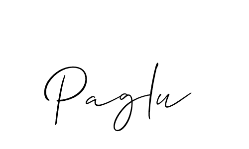 Make a beautiful signature design for name Paglu. With this signature (Allison_Script) style, you can create a handwritten signature for free. Paglu signature style 2 images and pictures png