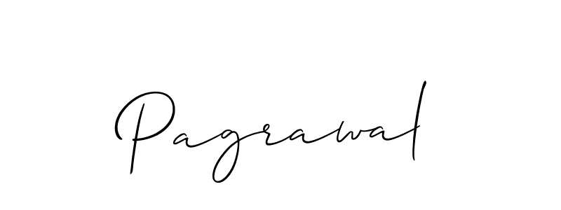 Allison_Script is a professional signature style that is perfect for those who want to add a touch of class to their signature. It is also a great choice for those who want to make their signature more unique. Get Pagrawal name to fancy signature for free. Pagrawal signature style 2 images and pictures png