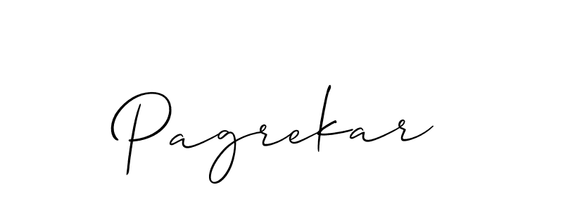 How to make Pagrekar name signature. Use Allison_Script style for creating short signs online. This is the latest handwritten sign. Pagrekar signature style 2 images and pictures png