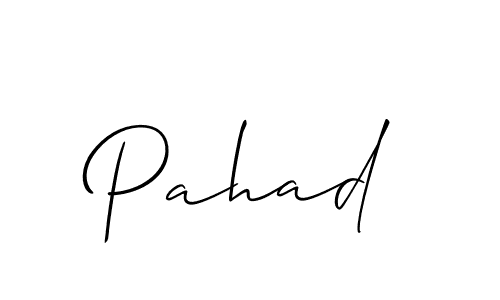 How to make Pahad signature? Allison_Script is a professional autograph style. Create handwritten signature for Pahad name. Pahad signature style 2 images and pictures png