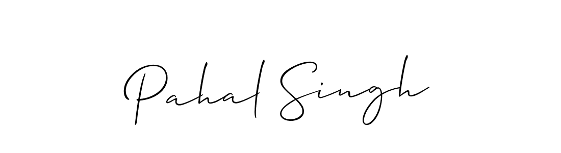 Create a beautiful signature design for name Pahal Singh. With this signature (Allison_Script) fonts, you can make a handwritten signature for free. Pahal Singh signature style 2 images and pictures png