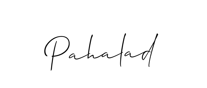 Design your own signature with our free online signature maker. With this signature software, you can create a handwritten (Allison_Script) signature for name Pahalad. Pahalad signature style 2 images and pictures png