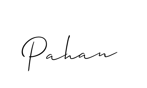 It looks lik you need a new signature style for name Pahan. Design unique handwritten (Allison_Script) signature with our free signature maker in just a few clicks. Pahan signature style 2 images and pictures png