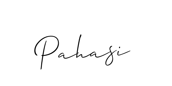 Use a signature maker to create a handwritten signature online. With this signature software, you can design (Allison_Script) your own signature for name Pahasi. Pahasi signature style 2 images and pictures png