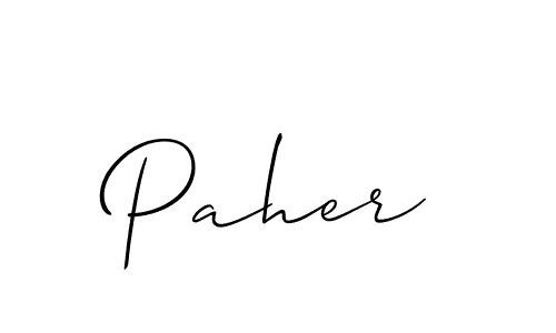 Similarly Allison_Script is the best handwritten signature design. Signature creator online .You can use it as an online autograph creator for name Paher. Paher signature style 2 images and pictures png