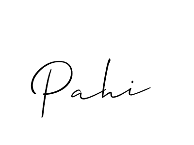 It looks lik you need a new signature style for name Pahi. Design unique handwritten (Allison_Script) signature with our free signature maker in just a few clicks. Pahi signature style 2 images and pictures png