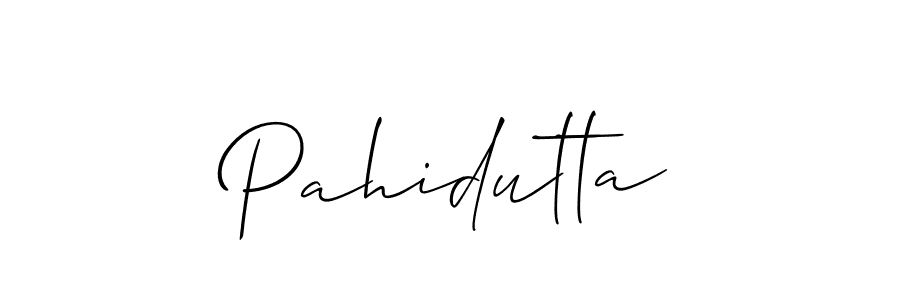 The best way (Allison_Script) to make a short signature is to pick only two or three words in your name. The name Pahidutta include a total of six letters. For converting this name. Pahidutta signature style 2 images and pictures png