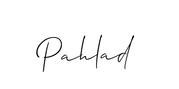 How to make Pahlad name signature. Use Allison_Script style for creating short signs online. This is the latest handwritten sign. Pahlad signature style 2 images and pictures png