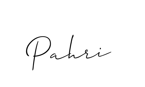 Create a beautiful signature design for name Pahri. With this signature (Allison_Script) fonts, you can make a handwritten signature for free. Pahri signature style 2 images and pictures png