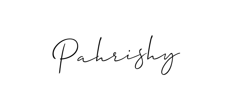 It looks lik you need a new signature style for name Pahrishy. Design unique handwritten (Allison_Script) signature with our free signature maker in just a few clicks. Pahrishy signature style 2 images and pictures png