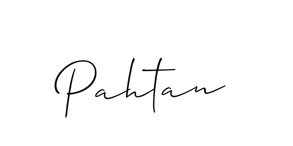 Use a signature maker to create a handwritten signature online. With this signature software, you can design (Allison_Script) your own signature for name Pahtan. Pahtan signature style 2 images and pictures png