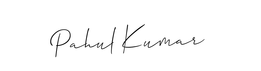 How to make Pahul Kumar signature? Allison_Script is a professional autograph style. Create handwritten signature for Pahul Kumar name. Pahul Kumar signature style 2 images and pictures png