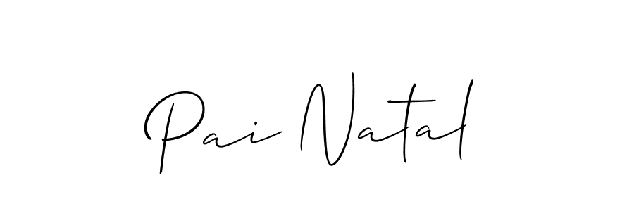 Design your own signature with our free online signature maker. With this signature software, you can create a handwritten (Allison_Script) signature for name Pai Natal. Pai Natal signature style 2 images and pictures png
