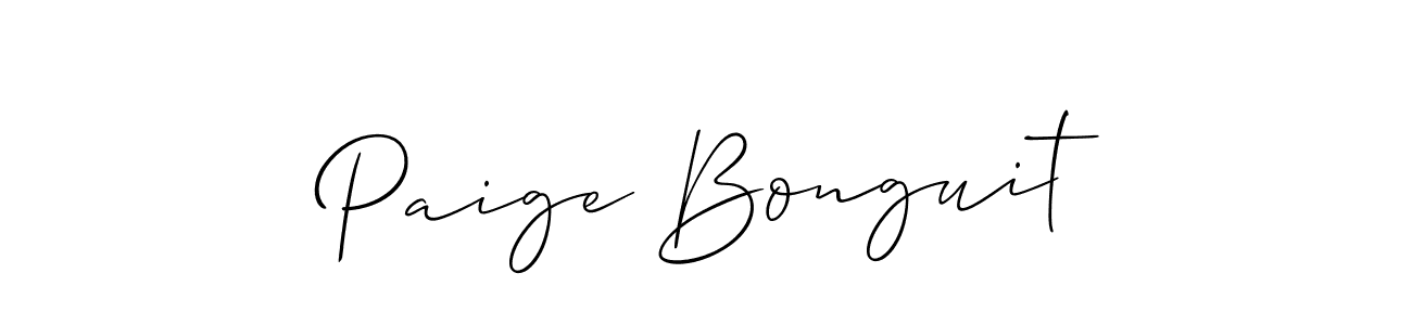 Make a short Paige Bonguit signature style. Manage your documents anywhere anytime using Allison_Script. Create and add eSignatures, submit forms, share and send files easily. Paige Bonguit signature style 2 images and pictures png