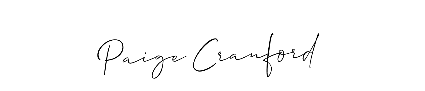 Allison_Script is a professional signature style that is perfect for those who want to add a touch of class to their signature. It is also a great choice for those who want to make their signature more unique. Get Paige Cranford name to fancy signature for free. Paige Cranford signature style 2 images and pictures png