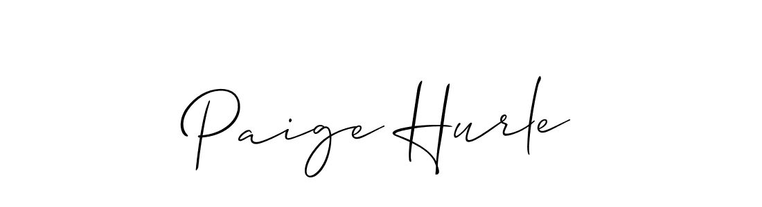 Design your own signature with our free online signature maker. With this signature software, you can create a handwritten (Allison_Script) signature for name Paige Hurle. Paige Hurle signature style 2 images and pictures png