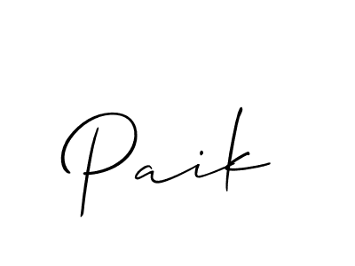 Best and Professional Signature Style for Paik. Allison_Script Best Signature Style Collection. Paik signature style 2 images and pictures png
