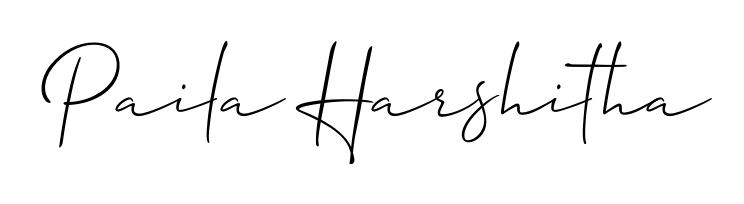 Create a beautiful signature design for name Paila Harshitha. With this signature (Allison_Script) fonts, you can make a handwritten signature for free. Paila Harshitha signature style 2 images and pictures png