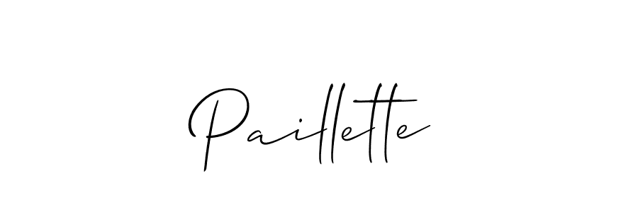 Best and Professional Signature Style for Paillette. Allison_Script Best Signature Style Collection. Paillette signature style 2 images and pictures png