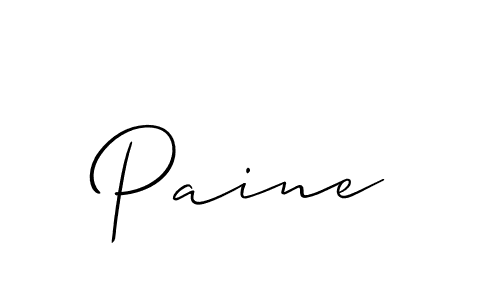 Make a beautiful signature design for name Paine. With this signature (Allison_Script) style, you can create a handwritten signature for free. Paine signature style 2 images and pictures png