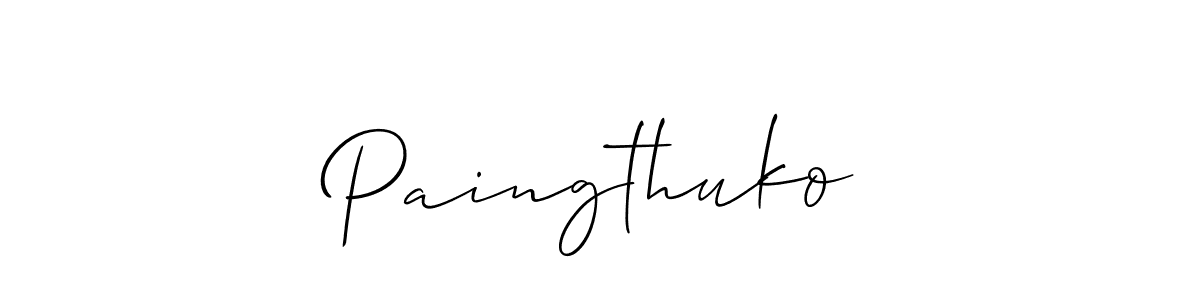 How to make Paingthuko² name signature. Use Allison_Script style for creating short signs online. This is the latest handwritten sign. Paingthuko² signature style 2 images and pictures png