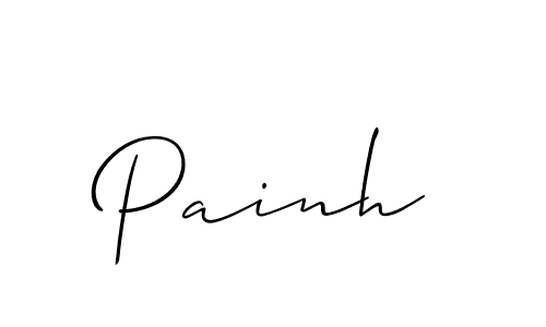 How to make Painh name signature. Use Allison_Script style for creating short signs online. This is the latest handwritten sign. Painh signature style 2 images and pictures png