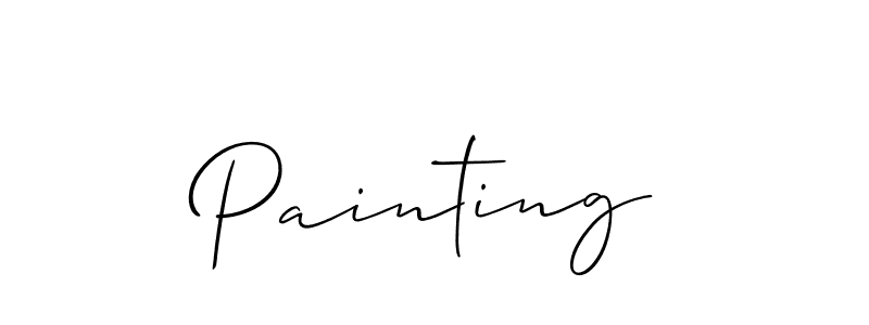 Design your own signature with our free online signature maker. With this signature software, you can create a handwritten (Allison_Script) signature for name Painting. Painting signature style 2 images and pictures png