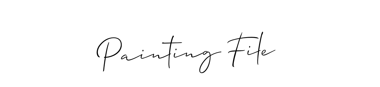 Make a beautiful signature design for name Painting File. Use this online signature maker to create a handwritten signature for free. Painting File signature style 2 images and pictures png
