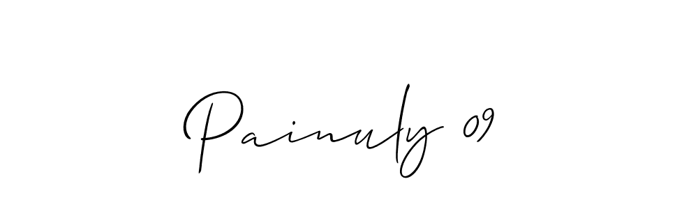 Also we have Painuly 09 name is the best signature style. Create professional handwritten signature collection using Allison_Script autograph style. Painuly 09 signature style 2 images and pictures png