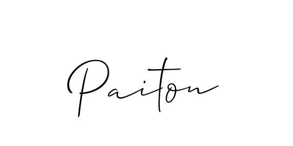 How to make Paiton name signature. Use Allison_Script style for creating short signs online. This is the latest handwritten sign. Paiton signature style 2 images and pictures png