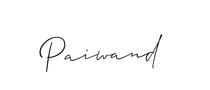 How to Draw Paiwand signature style? Allison_Script is a latest design signature styles for name Paiwand. Paiwand signature style 2 images and pictures png