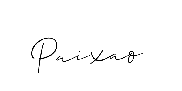 How to make Paixao name signature. Use Allison_Script style for creating short signs online. This is the latest handwritten sign. Paixao signature style 2 images and pictures png