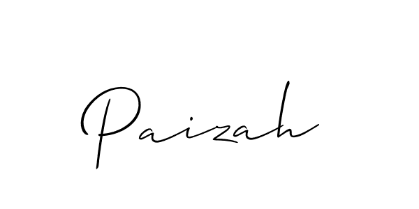 Also You can easily find your signature by using the search form. We will create Paizah name handwritten signature images for you free of cost using Allison_Script sign style. Paizah signature style 2 images and pictures png