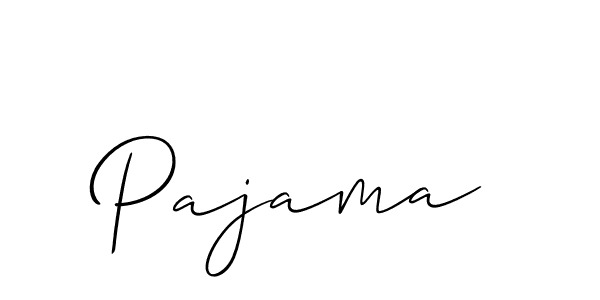 Also You can easily find your signature by using the search form. We will create Pajama name handwritten signature images for you free of cost using Allison_Script sign style. Pajama signature style 2 images and pictures png