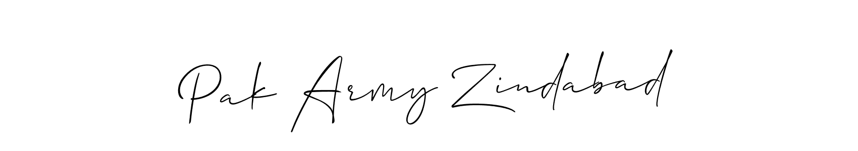 How to Draw Pak Army Zindabad signature style? Allison_Script is a latest design signature styles for name Pak Army Zindabad. Pak Army Zindabad signature style 2 images and pictures png