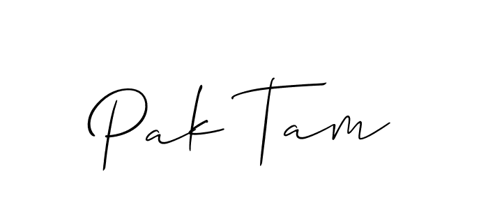 Once you've used our free online signature maker to create your best signature Allison_Script style, it's time to enjoy all of the benefits that Pak Tam name signing documents. Pak Tam signature style 2 images and pictures png